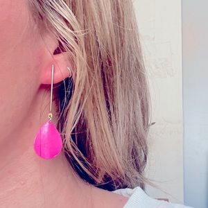Cute vintage pink drop earrings